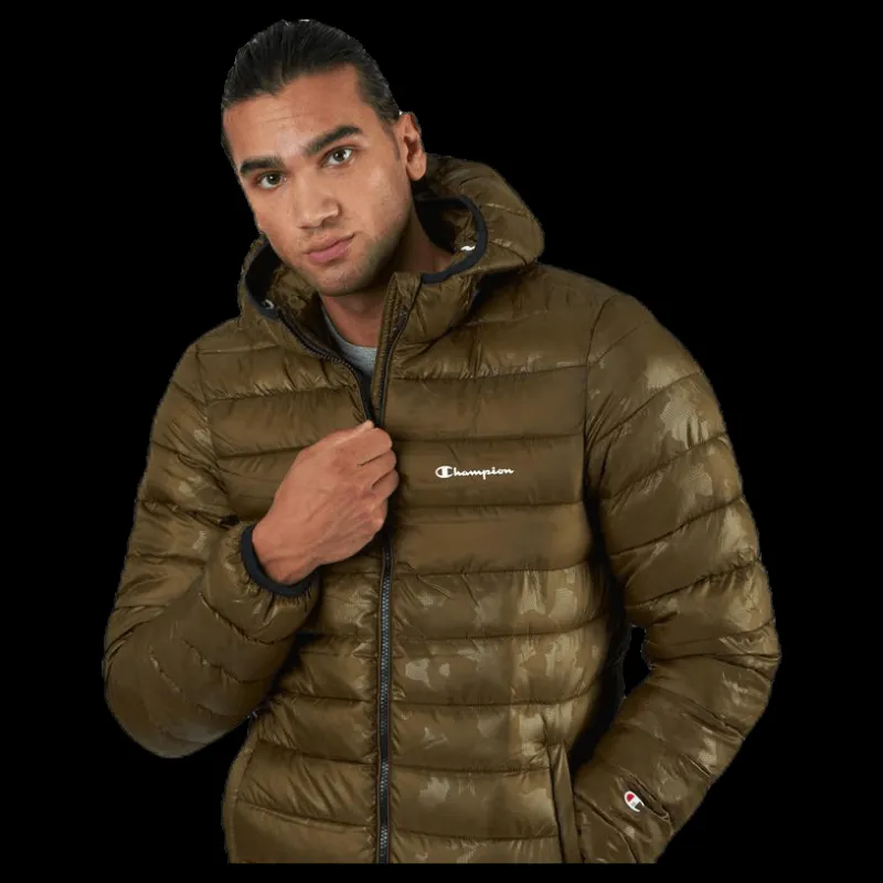 Sale Champion Hooded Jacket Green Grön