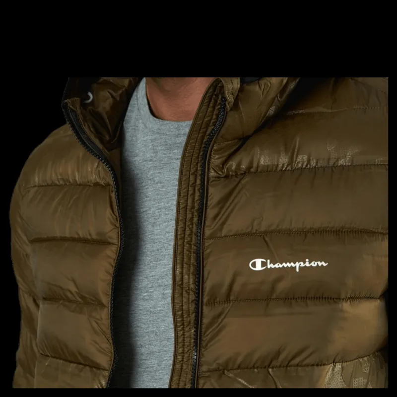 Sale Champion Hooded Jacket Green Grön