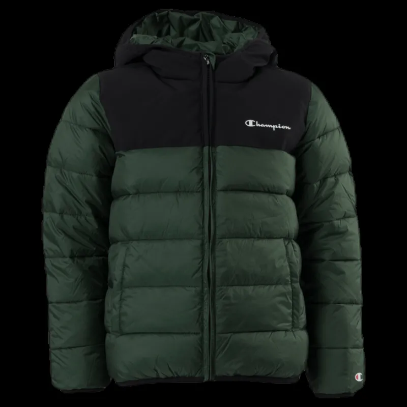 Champion Hooded Jacket Junior Green Grön Online