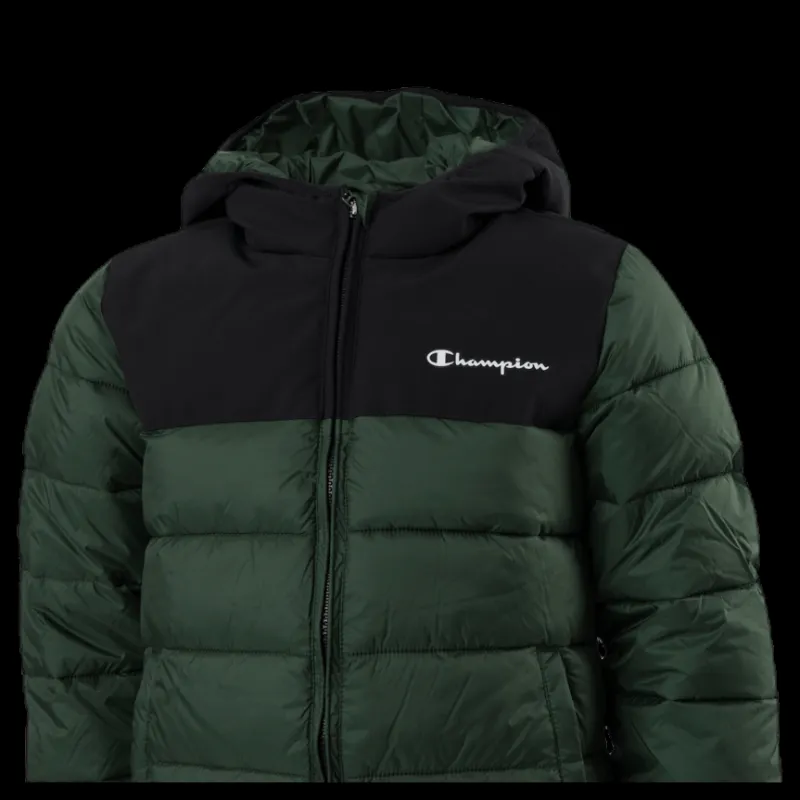 Champion Hooded Jacket Junior Green Grön Online