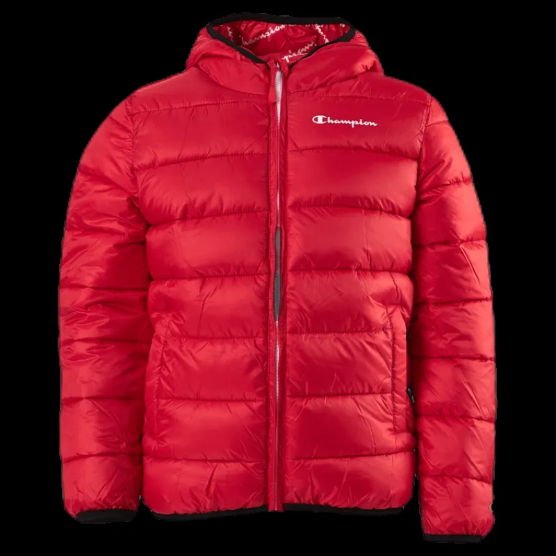 Online Champion Hooded Jacket Junior Red Röd