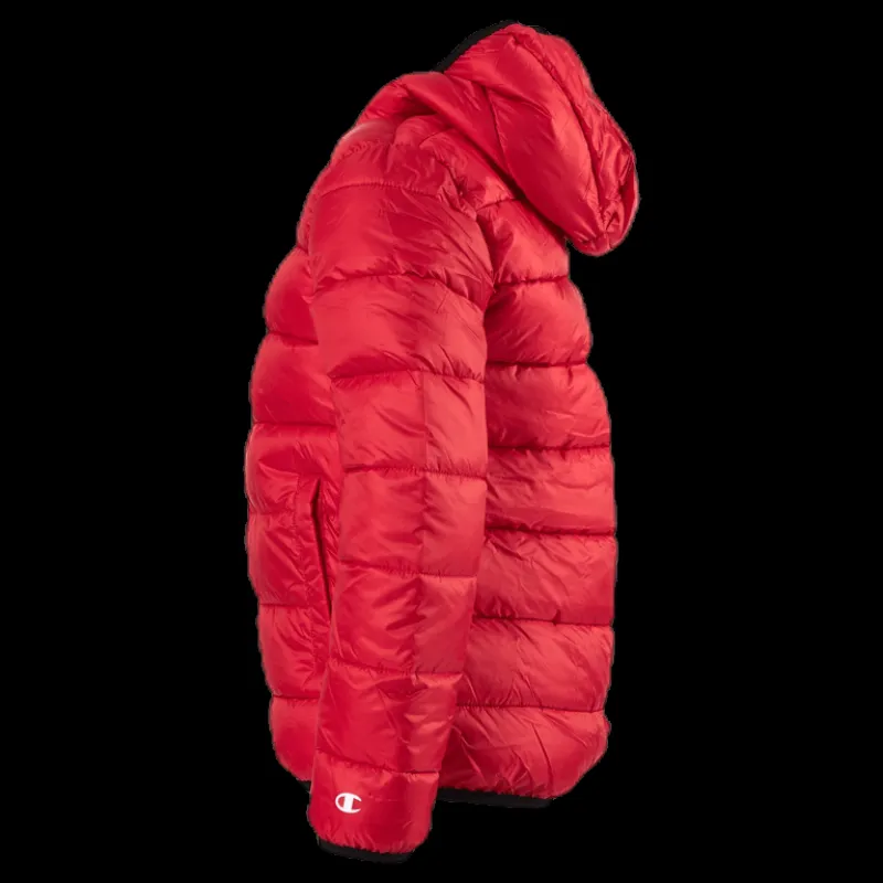 Online Champion Hooded Jacket Junior Red Röd