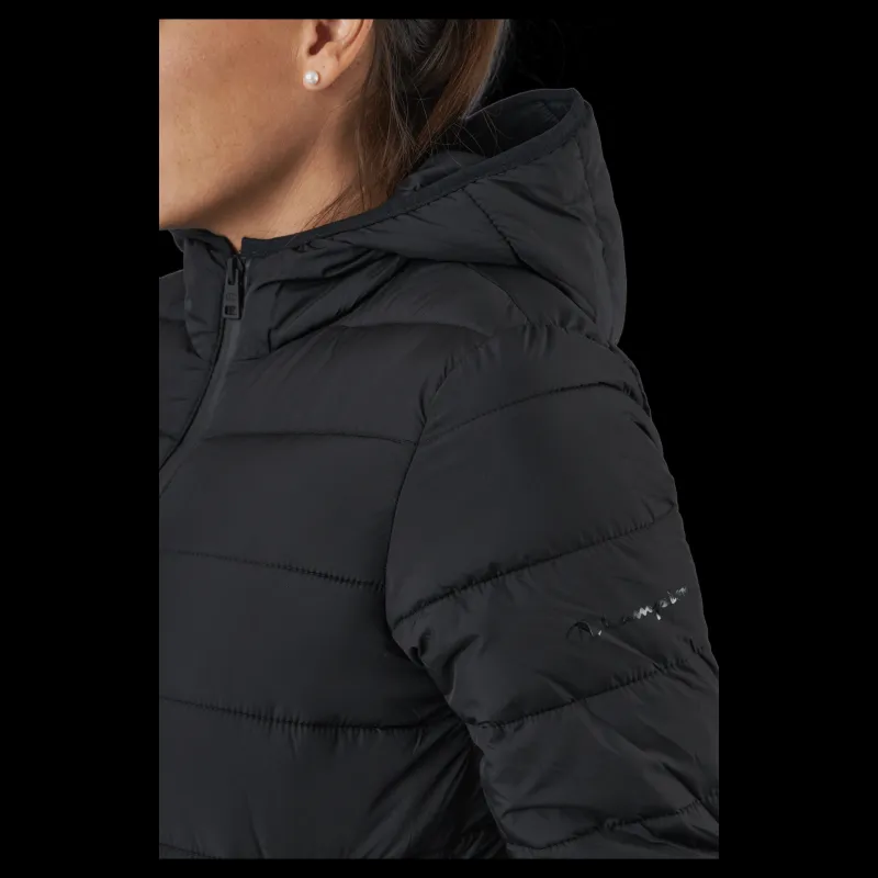 New Champion Hooded Polyfilled Jacket Black Beauty
