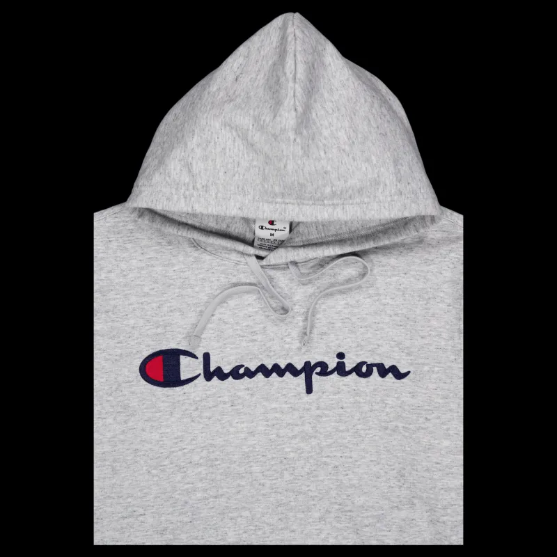 Champion Hooded Sweatshirt New Oxford Grey Melange Grå