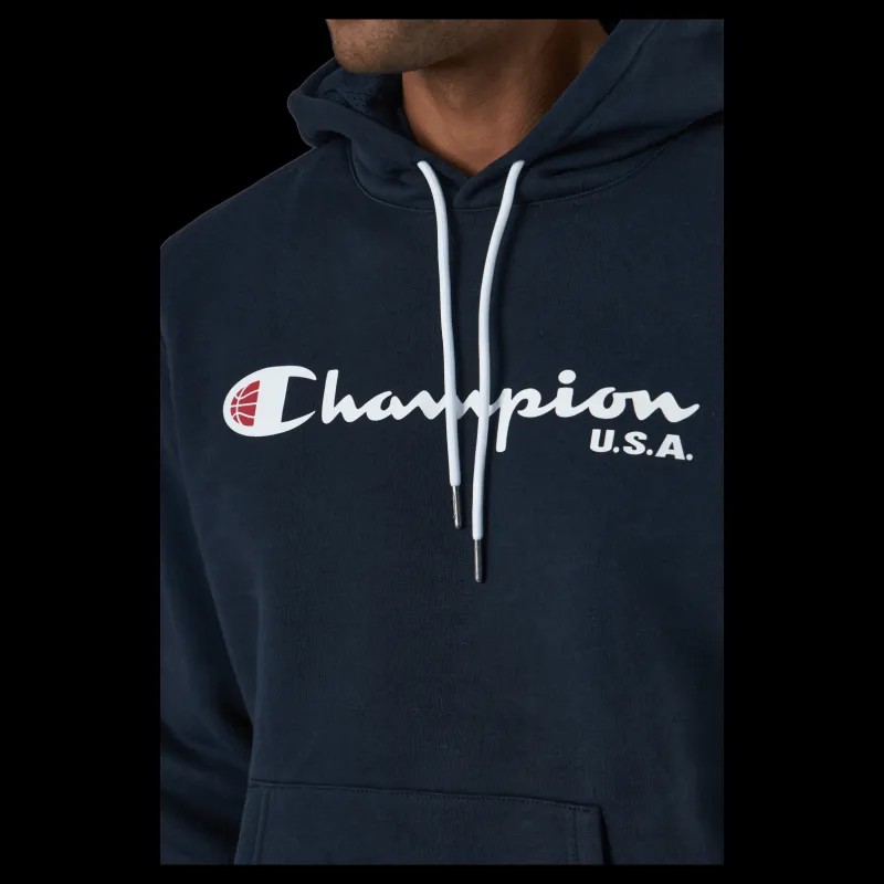 Champion Hooded Sweatshirt Sky Captain Svart