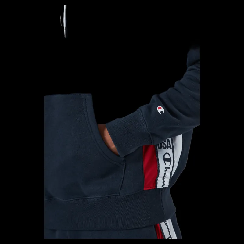 Champion Hooded Sweatshirt Sky Captain Svart