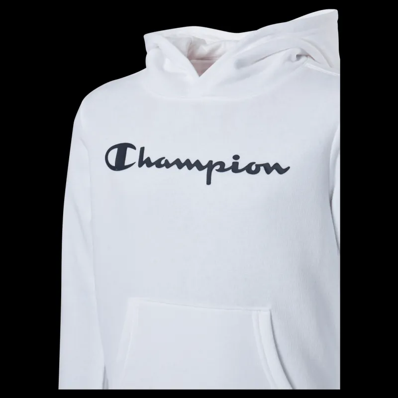 Champion Hooded Sweatshirt White Vit New