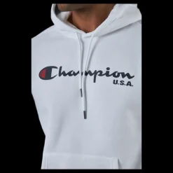 Champion Hooded Sweatshirt White Vit Best