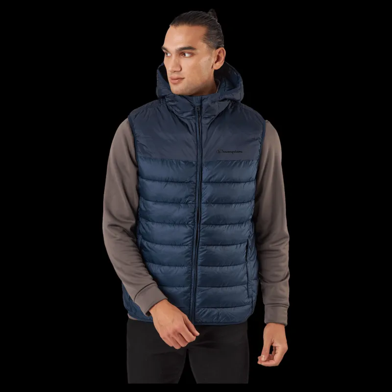 Outlet Champion Hooded Vest Bs501 Blå