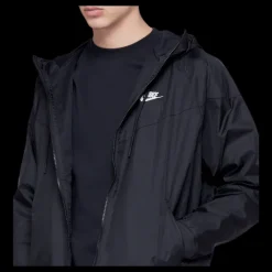 Online Nike Hooded Windbreaker Black Svart
