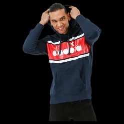 Diadora Hoodie Spectra Blue Blå New