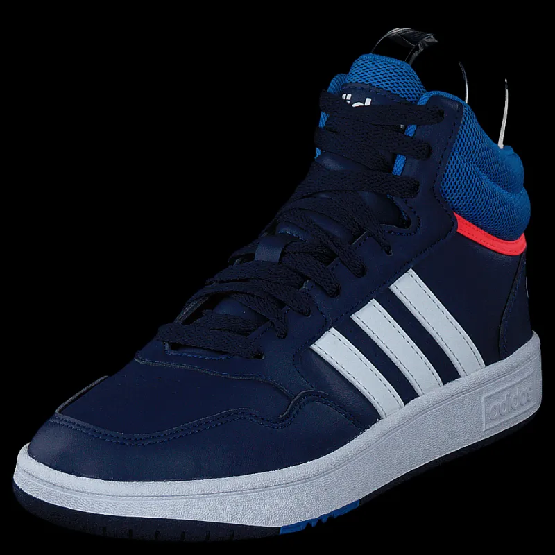 Best adidas Hoops Mid Shoes Dark Blue / Blue Rush / Turbo Blå