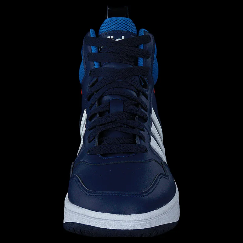 Best adidas Hoops Mid Shoes Dark Blue / Blue Rush / Turbo Blå