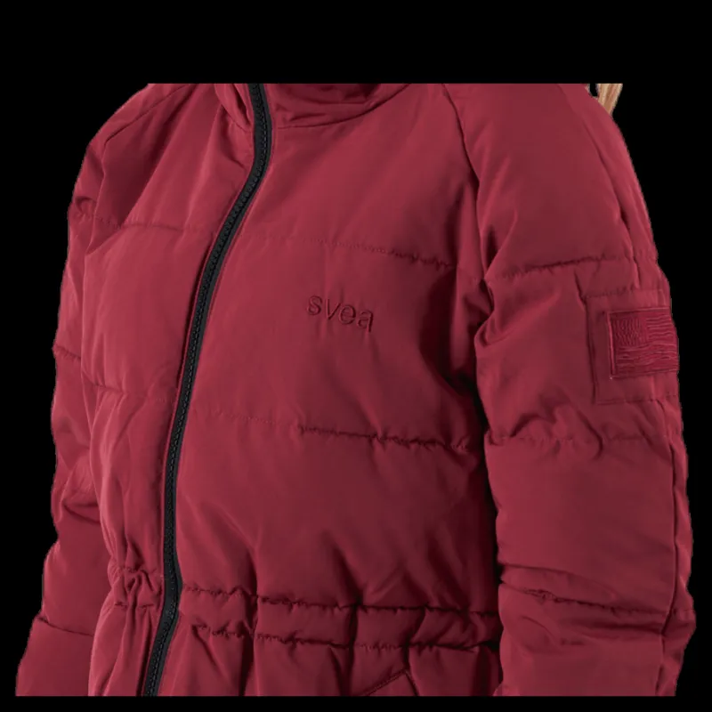 Hot Svea Hourglass Puffer Jacket Red Röd