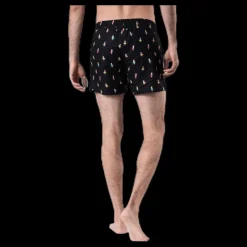 Clearance Happy Socks Hula Swim Shorts Black Svart