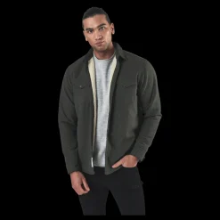 New Jack & Jones Hunter Check Overshirt L/S Black Svart