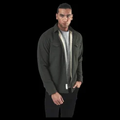New Jack & Jones Hunter Check Overshirt L/S Black Svart