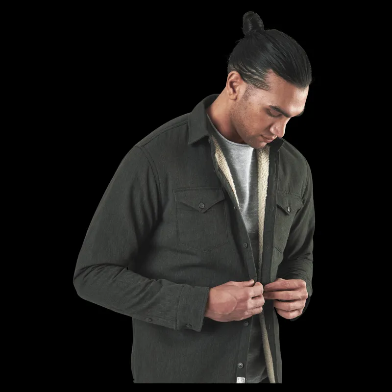 New Jack & Jones Hunter Check Overshirt L/S Black Svart