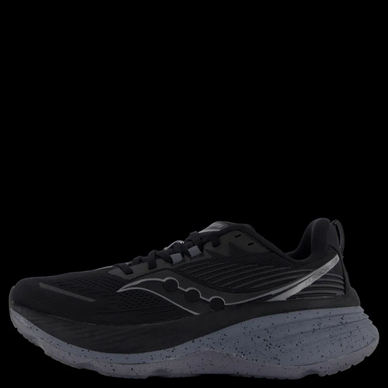 Saucony Hurricane 24 Men Black/shadow Svart Sale