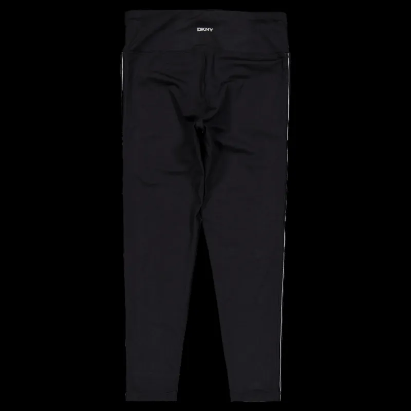 DKNY Sport Hw 7/8 Legging Logo Black/black Svart Discount