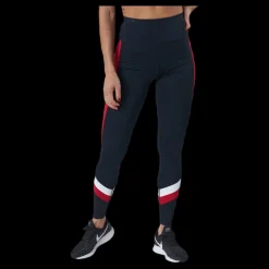 Clearance Tommy Hilfiger Sport Hw Chevron Legging Blue Blå