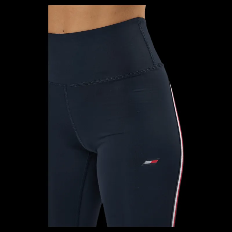 Hot Tommy Hilfiger Sport Hw Tape Legging Blue Blå