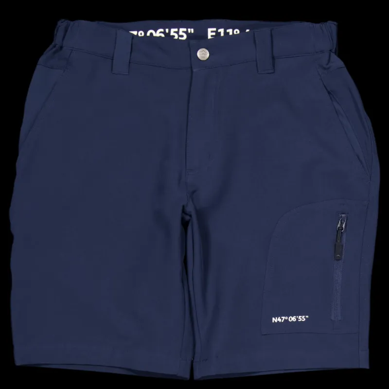 Outlet Tuxer Hyatt Reco Shorts Dark Navy Blå