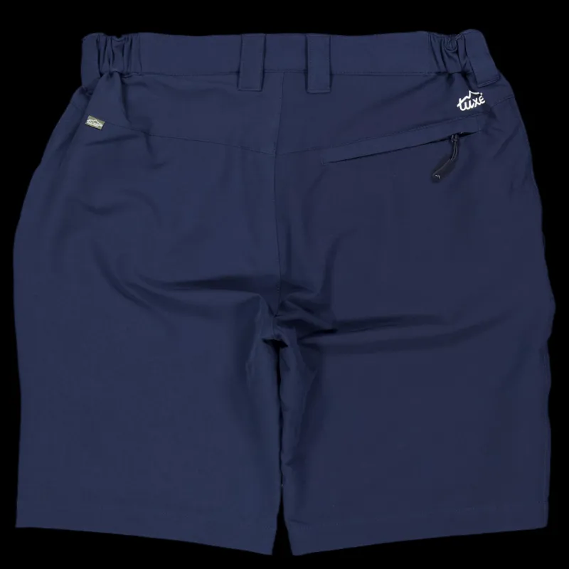 Outlet Tuxer Hyatt Reco Shorts Dark Navy Blå