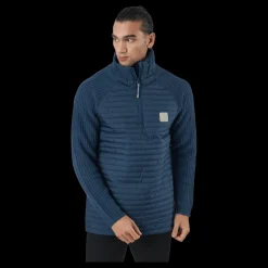 Online Bula Hybrid Halfzip Denim Blå