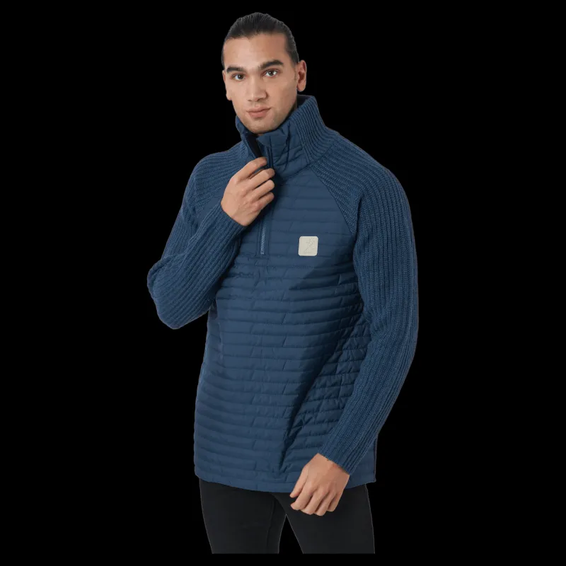 Online Bula Hybrid Halfzip Denim Blå