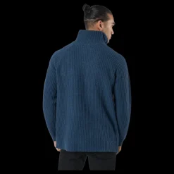 Online Bula Hybrid Halfzip Denim Blå