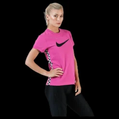 Nike Hyper Femme SS Top Pink Rosa Clearance