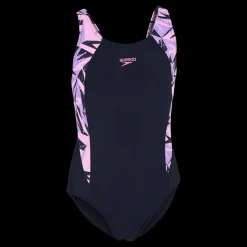 Speedo Hyperboom Splice Muscleback Navy/pink Blå och Rosa Discount