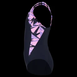 Speedo Hyperboom Splice Muscleback Navy/pink Blå och Rosa Discount