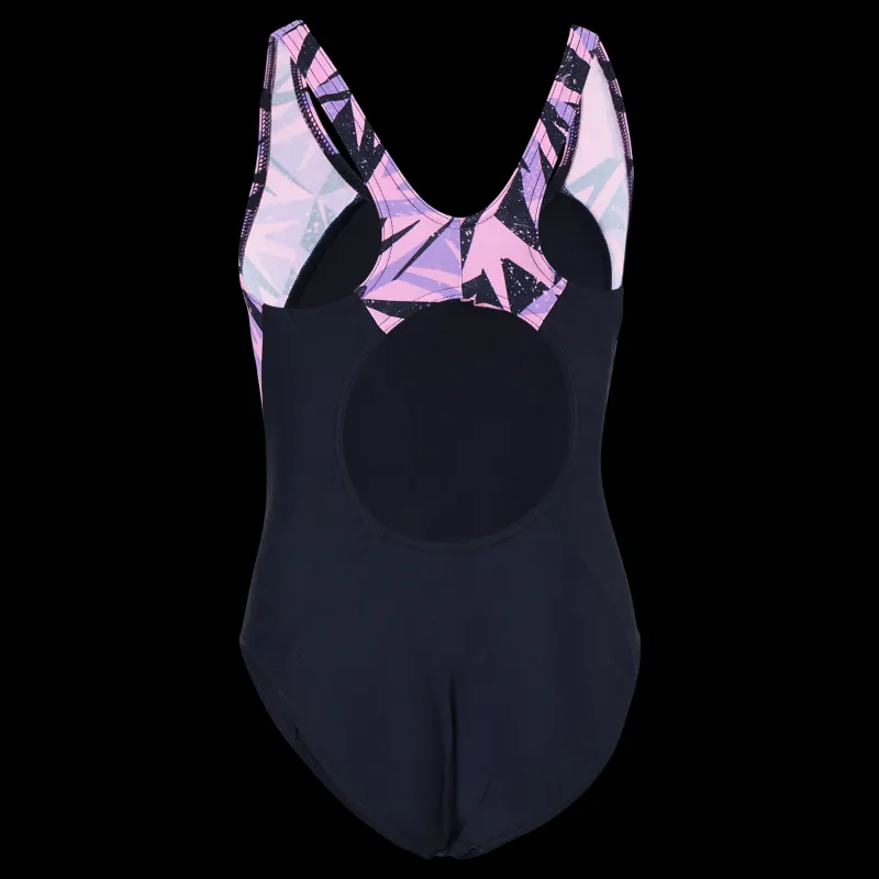 Speedo Hyperboom Splice Muscleback Navy/pink Blå och Rosa Discount