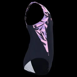 Speedo Hyperboom Splice Muscleback Navy/pink Blå och Rosa Discount