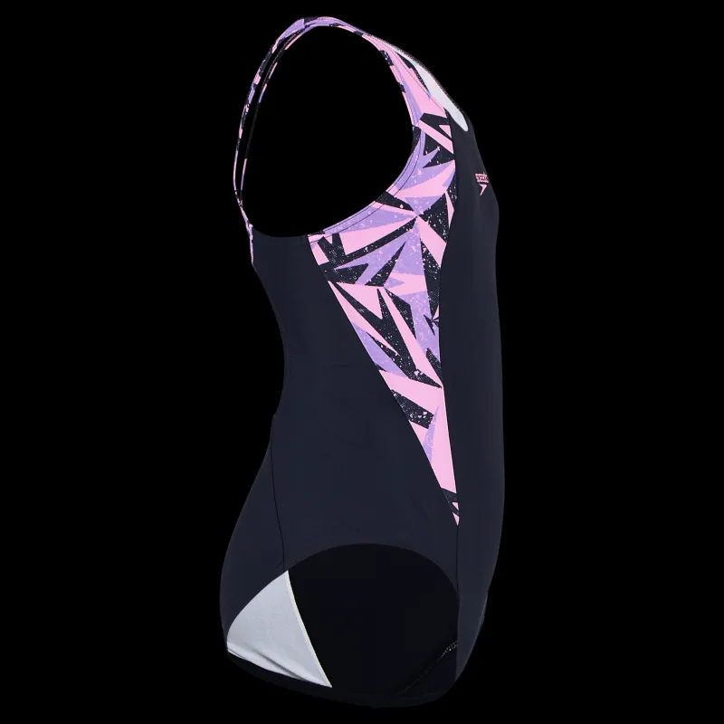 Speedo Hyperboom Splice Muscleback Navy/pink Blå och Rosa Discount