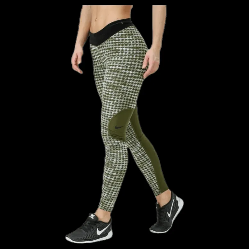 Online Nike Hyperwarm Tight Brushed Green Flerfärgad
