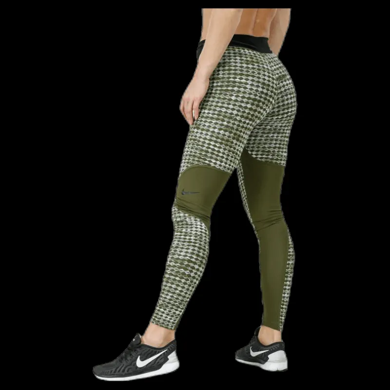 Online Nike Hyperwarm Tight Brushed Green Flerfärgad