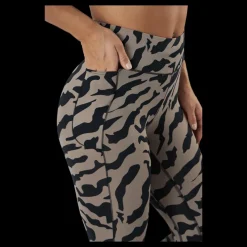 Sale Casall Iconic Printed 7/8 Tights Escape Grey Flerfärgad