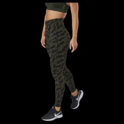 Online Casall Iconic Printed 7/8 Tights Escape Green Flerfärgad
