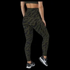 Online Casall Iconic Printed 7/8 Tights Escape Green Flerfärgad