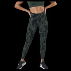 Online Casall Iconic Printed 7/8 Tights Green Grön