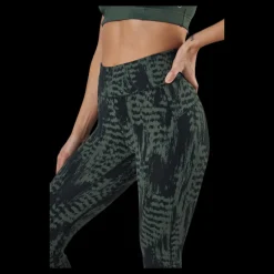 Online Casall Iconic Printed 7/8 Tights Green Grön