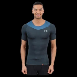 Newline Iconic Vent Stretch Tee M Blue Blå