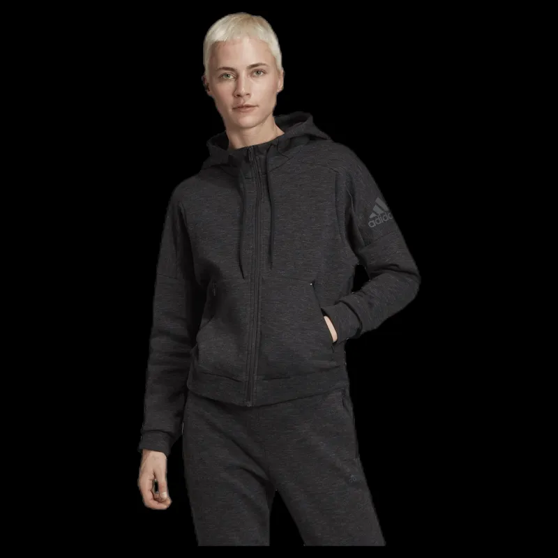 adidas ID Melang Hood Black Svart Clearance