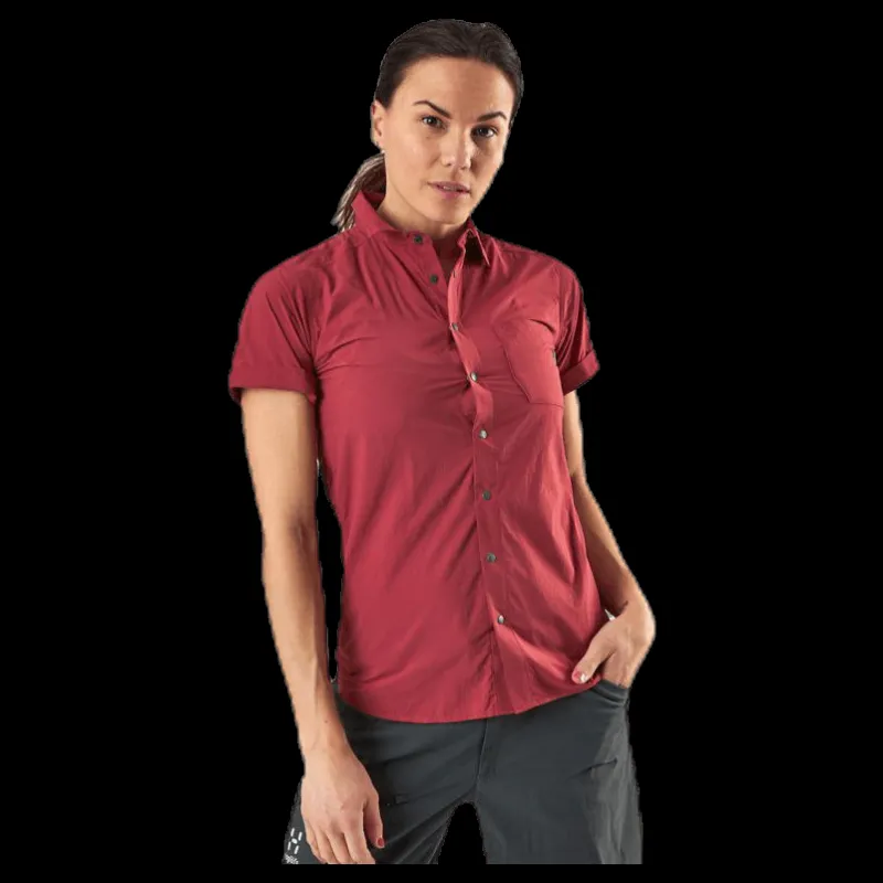 Sale Haglöfs Idun Lite SS Shirt Red Röd