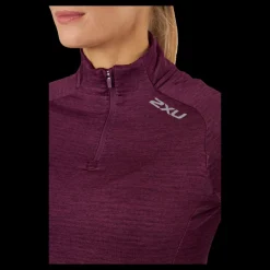 Best 2XU Ignition 1/4 Zip Beet/silver Reflective Lila