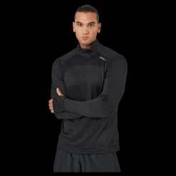 2XU Ignition 1/4 Zip Black/silver Reflective Svart Sale