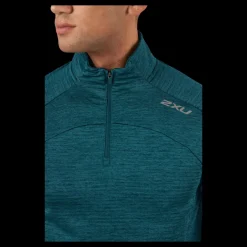 2XU Ignition 1/4 Zip Deep Jade/silver Reflective Blå Best